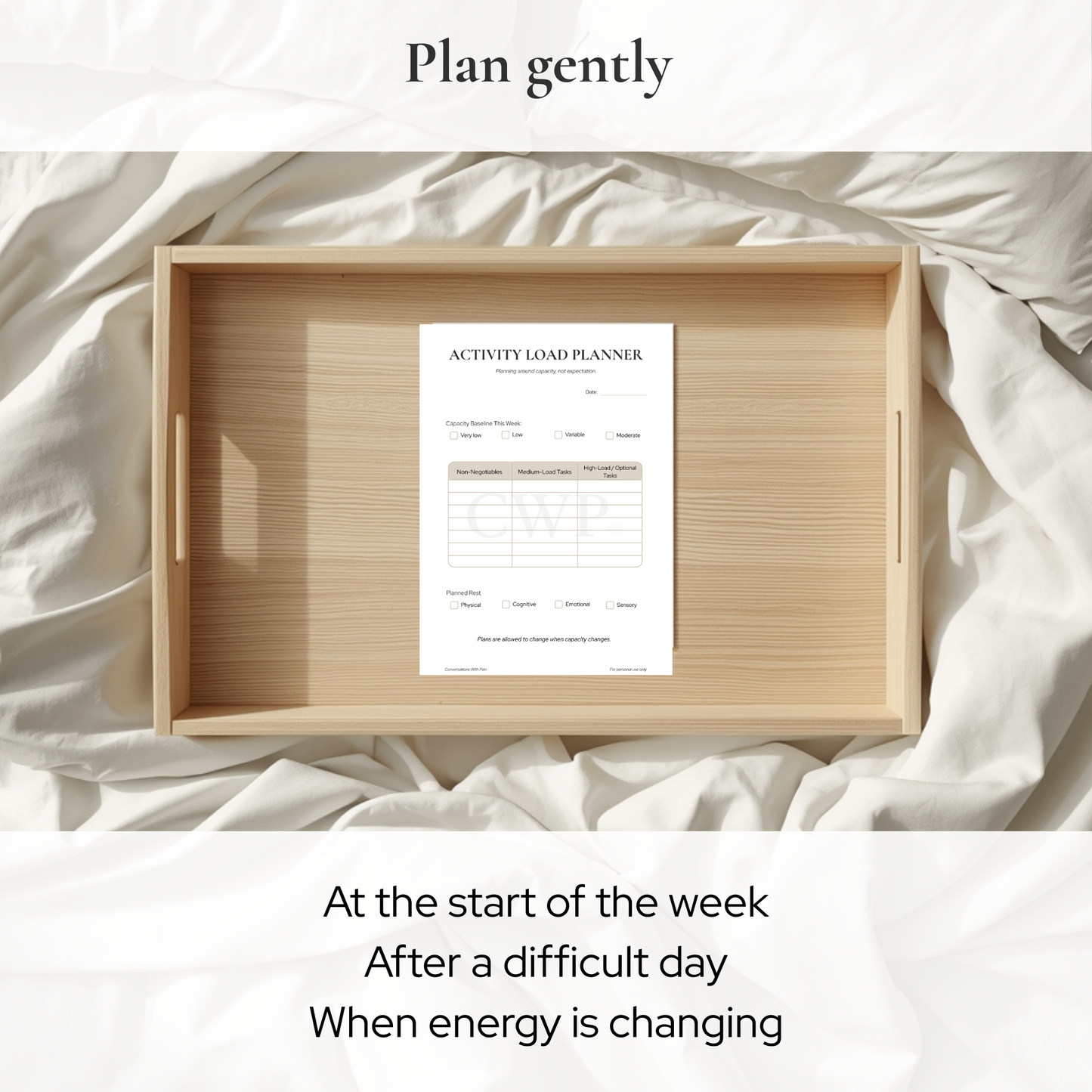 Activity Load Planner