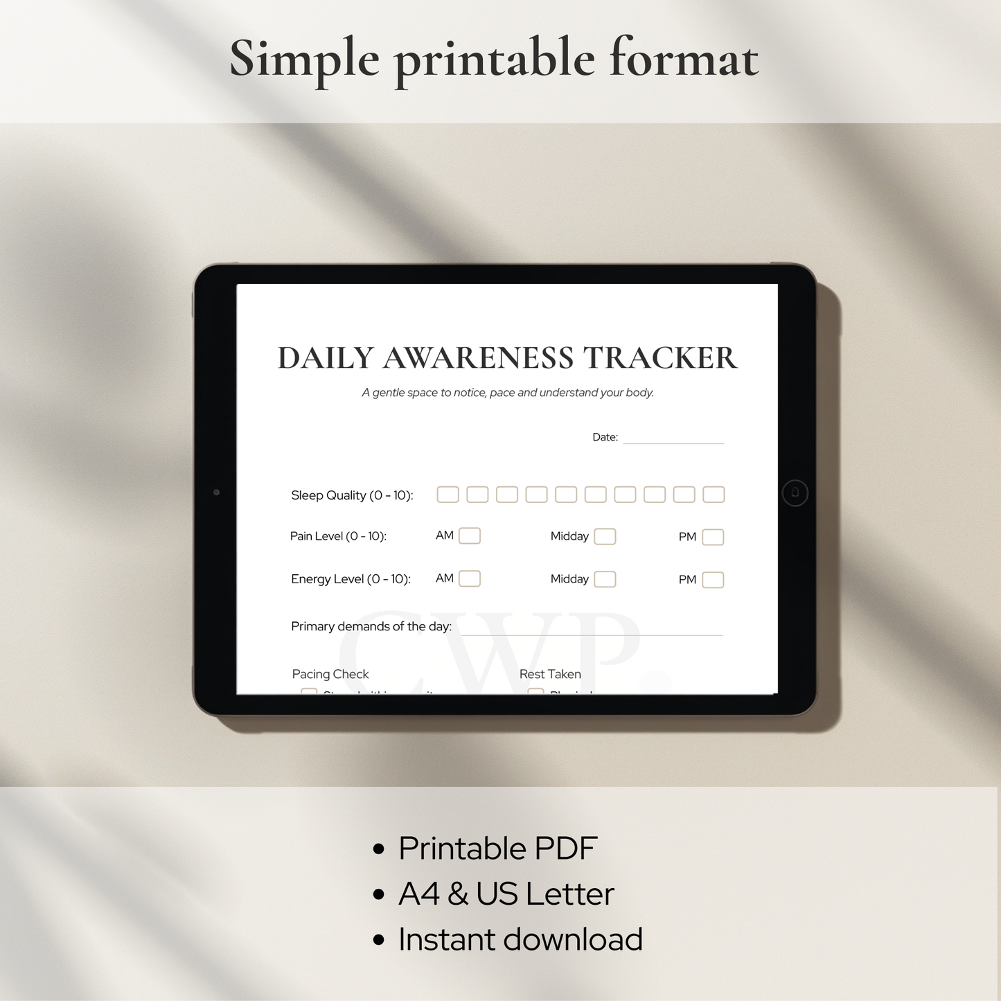 Daily Awareness Tracker